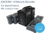 Axcom V Mount Ladegerät + 4 Akkus U-SVLO-190