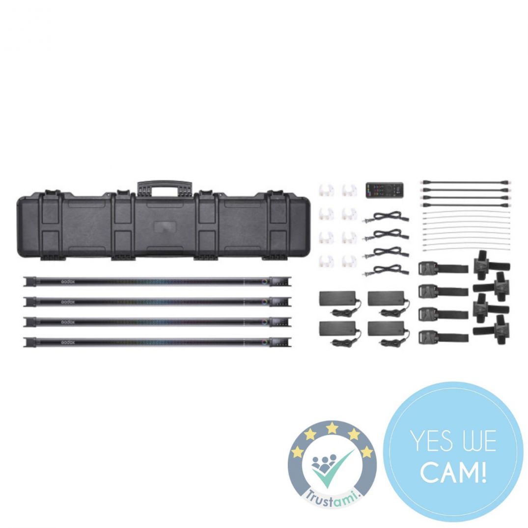 Godox TL120-K4 Leuchtstoffröhre x4, Licht-Set
