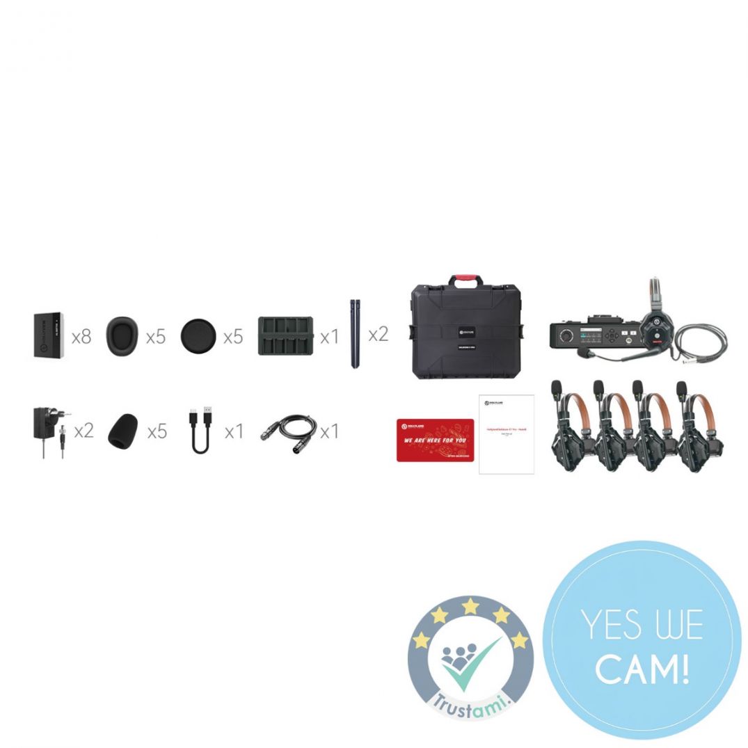 Hollyland Solidcom C1 Pro 4Set HUB, hab-basiertes Headset-Intercom