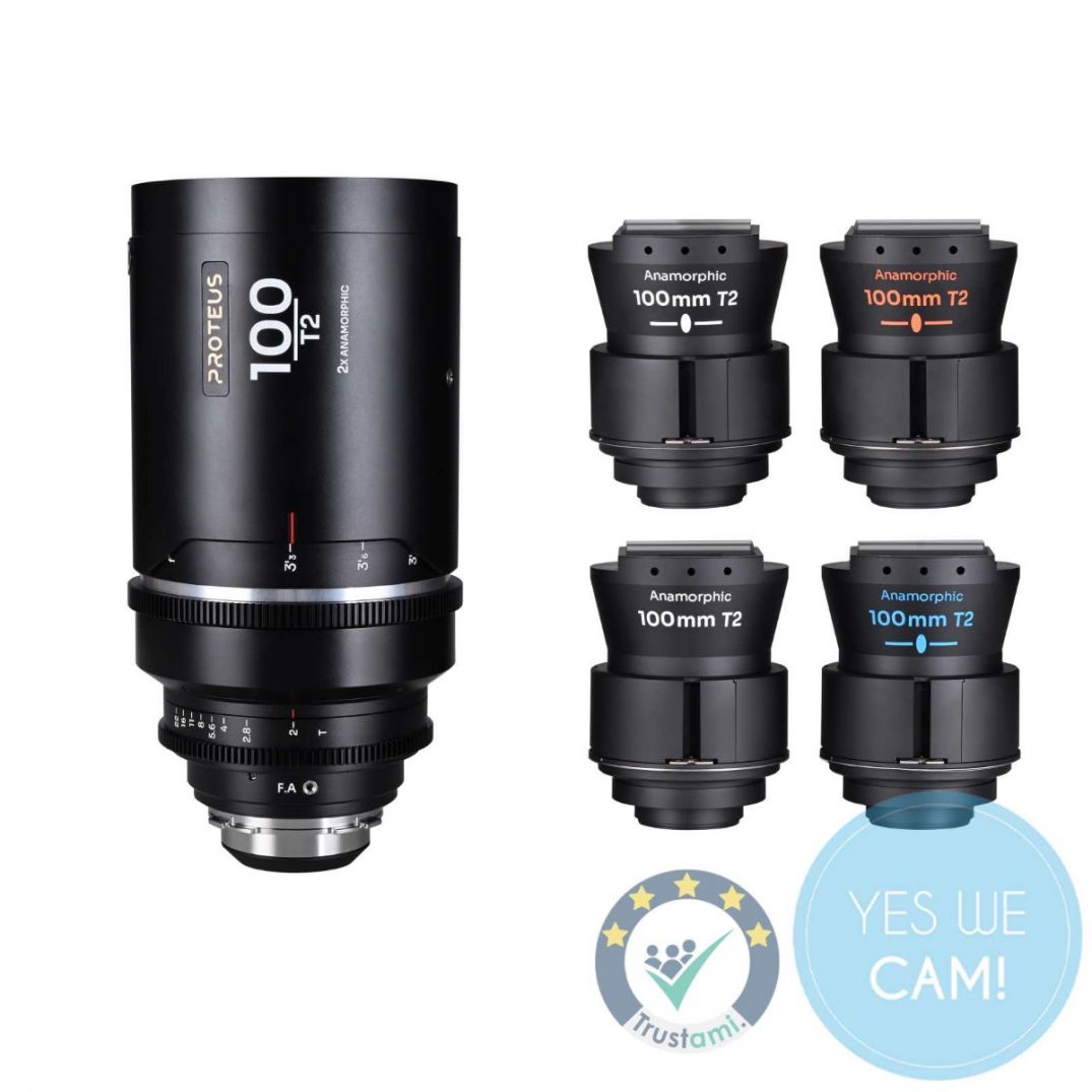 LAOWA Proteus Flex 2X Anamorphic 100mm T2 - Meters Arri PL Default + EF Set