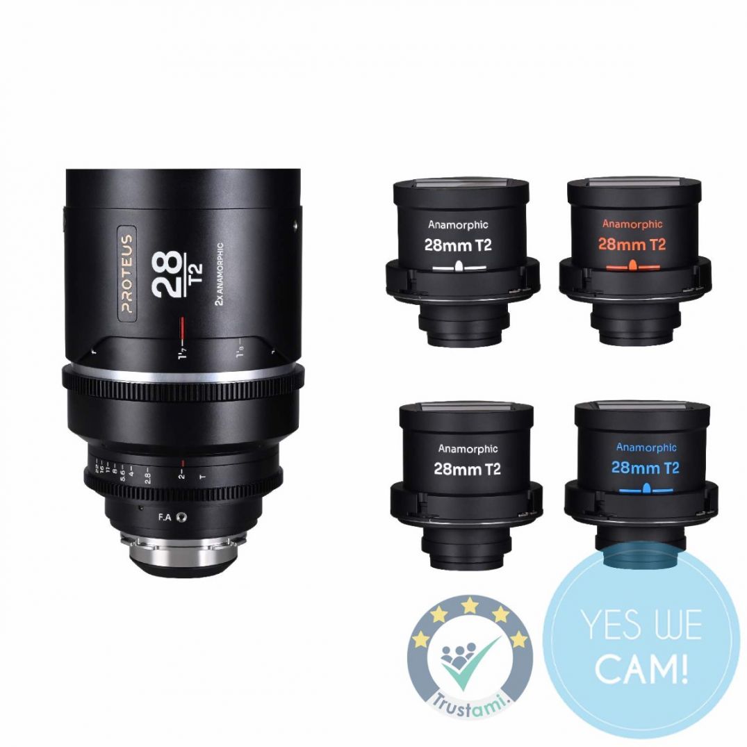 LAOWA Proteus Flex 2X Anamorphic 28mm T2 - Meters Arri PL Default + EF Set