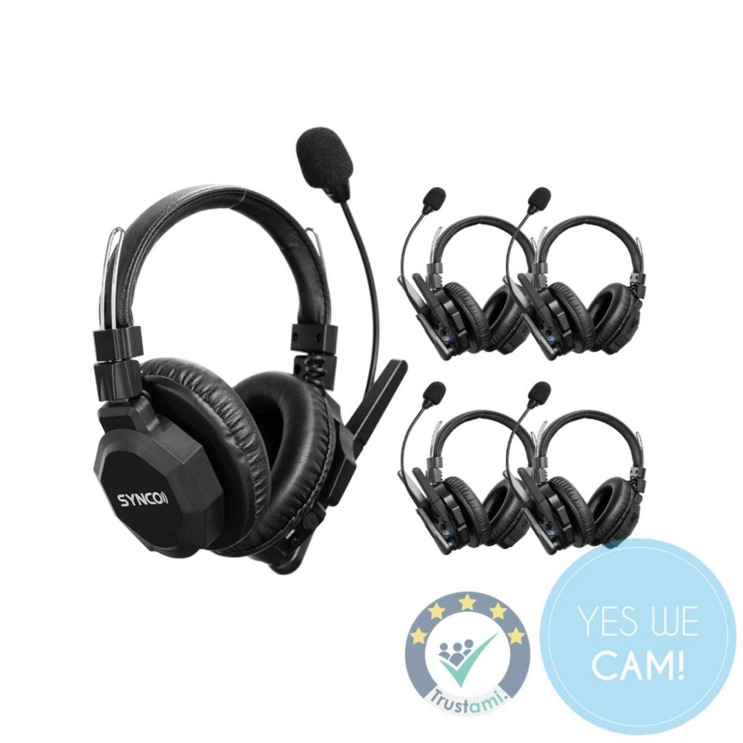 SYNCO Xtalk XMax 5 - Xtalk Xmax Wireless Intercom System Headset mit Dual-Ear-Design