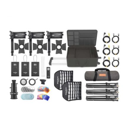 Godox S60-D Set aus 3 Lampen + Zubehör