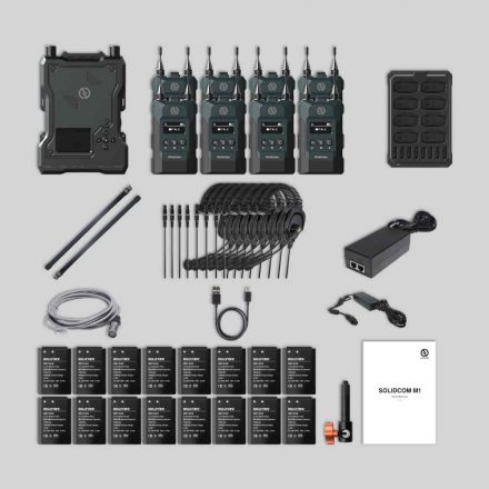 Hollyland Solidcom M1 Single Ear with 8 beltpacks