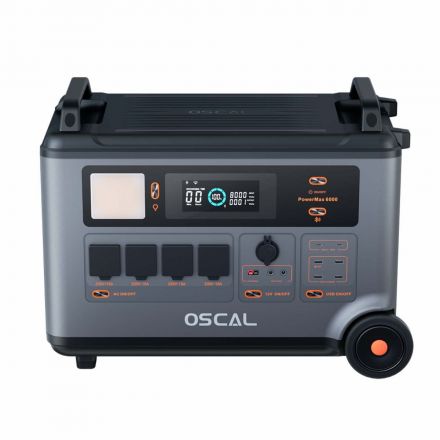OSCAL PowerMax 6000 Portable Power Station - 0% MwSt. (gem. § 12 Abs. 3 UStG)*