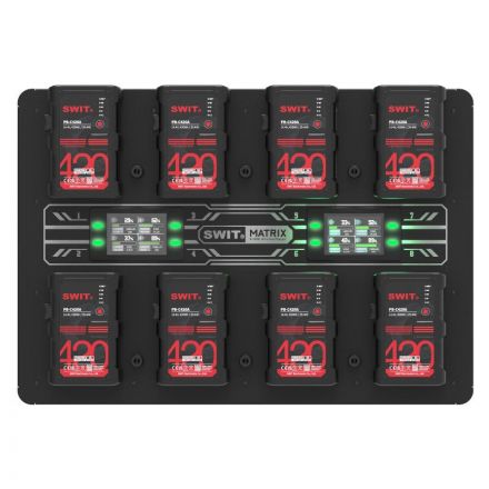 SWIT MATRIX-A8 8x100W Ultra fast Gold Mount Wall Charger