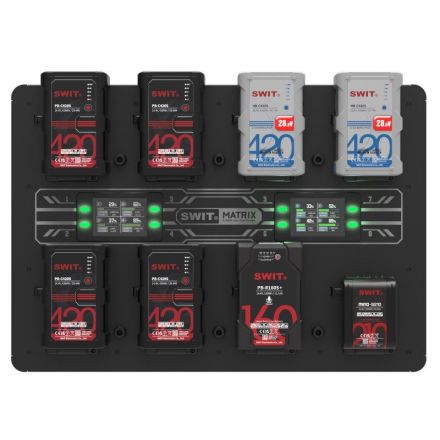 SWIT MATRIX-S8 8x100W Ultra fast V-mount Wall Charger