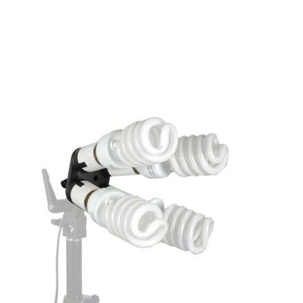 Walimex 4-fach Lampenhalterung mit 4 Tageslampen