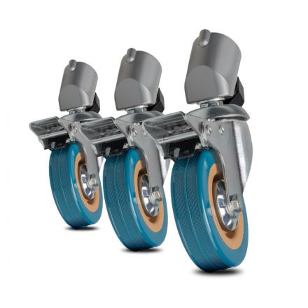 Walimex pro Stativrollen Pro 7522 3er-Set 75mm