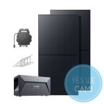 Anker SOLIX Balkonkraftwerk mit Speicher 1080W PV, 1600Wh und Bodenhalterungen Stromversorgung