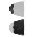 Kompaktes Fresnel Kit mit Bowens-Mount für gezielte Lichtverteilung und Verstärkung
