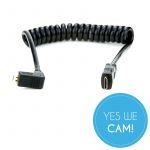 Atomos Right-Angle Micro HDMI auf Mini HDMI Spiralkabel