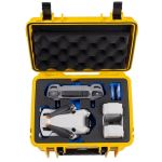 Robustes B&W Outdoor Case 2000 gelb mit Tragegriff und sicheren Verschlüssen für DJI Mini 4 Pro