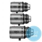 DZOFILM Pavo 2x anamorphic Prime C set macro 65mm/180mm T2.8, 135mm T2.5 - Neutral Coating - PL&EF mount - metric