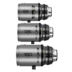 DZOFILM Pavo 2x anamorphic Prime C set macro 65mm/180mm T2.8, 135mm T2.5 - Neutral Coating - PL&EF mount - imperial