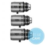 DZOFILM Pavo 2x anamorphic Prime C set macro 65mm/180mm T2.8, 135mm T2.5 - Blue Coating - PL&EF mount metric