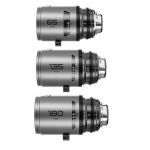 DZOFILM Pavo 2x anamorphic Prime C set macro 65mm/180mm T2.8, 135mm T2.5 - Blue Coating - PL&EF mount metric
