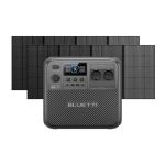 BLUETTI Elite 200 V2 Powerstation Seitenansicht mit Lüftung und Griffen