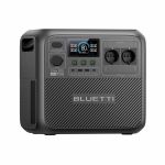 BLUETTI Elite 200 V2 Powerstation aufgestellt neben Solarpanels im Garten