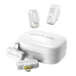 Hollyland LARK A1 Combo Ivory White Wireless Microphone, drahtlos