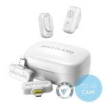 Hollyland LARK A1 Combo Ivory White Wireless Microphone, Funkmikrofon-Kit