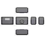 Hollyland LARK M2 Combo Version - Shine Charcoal, Ladeetui