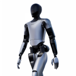 Magicbot Gen1 humanoider Roboter in voller Körperansicht beim Laufen, futuristisches Design mit beweglichen Armen