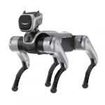 Magicdog EDU robotic dog with smart AI face and durable legs, side perspective
