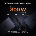 EcoFlow RAPID Pro Powerbank im Größenvergleich mit einem Smartphone.