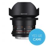 Samyang 14mm T3.1 VDSLR II Objektiv für MFT Front