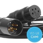 SHAPE two 14.8V 98WH Rechargeable Lithium-Ion V-Mount Batteries with Dual Charger XLR-Kabel