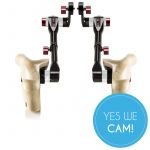 SHAPE Double Telescopic Wooden Handle Grip ARRI Rosette - W-HAND12