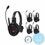 SYNCO Xtalk XPro 5 - Xtalk XPro Wireless Intercom System mit fünf Headsets im Komplettset