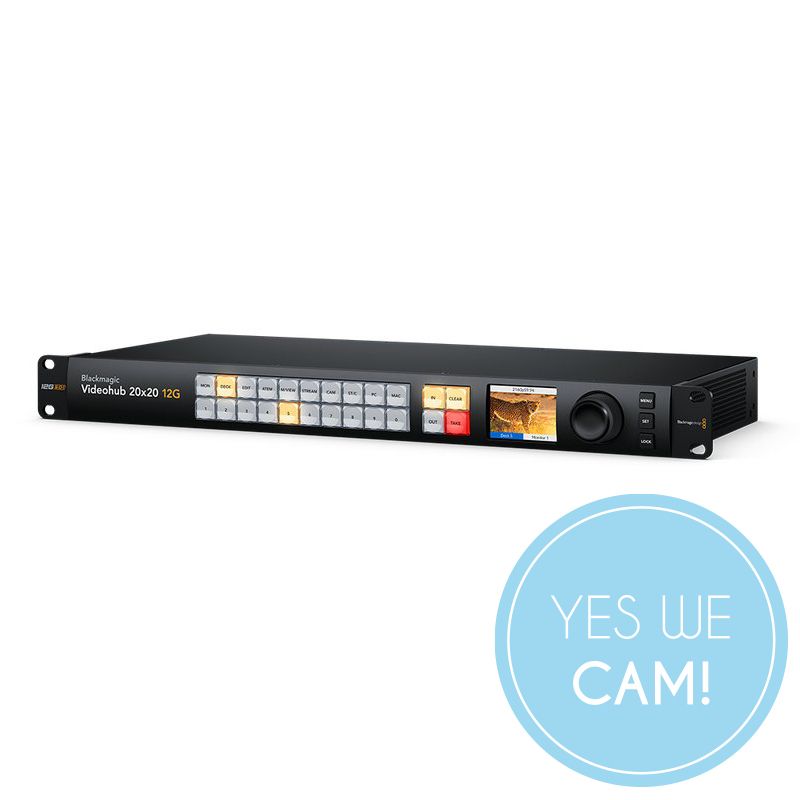 Blackmagic Videohub 20x20 12G Kreuzschiene