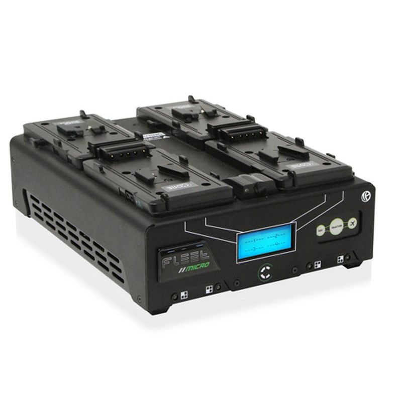 Core SWX FLEET-Q4MSi Fleet Micro VoltBridge V-Mount Simultanes Laden