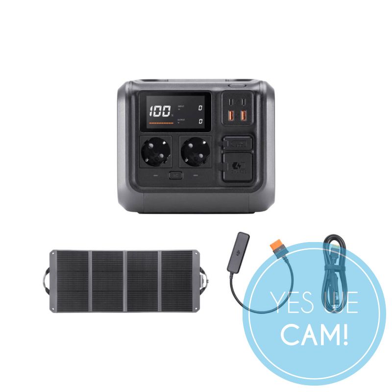 DJI Power 500 + 120 W-Solarpanel 1x Strom