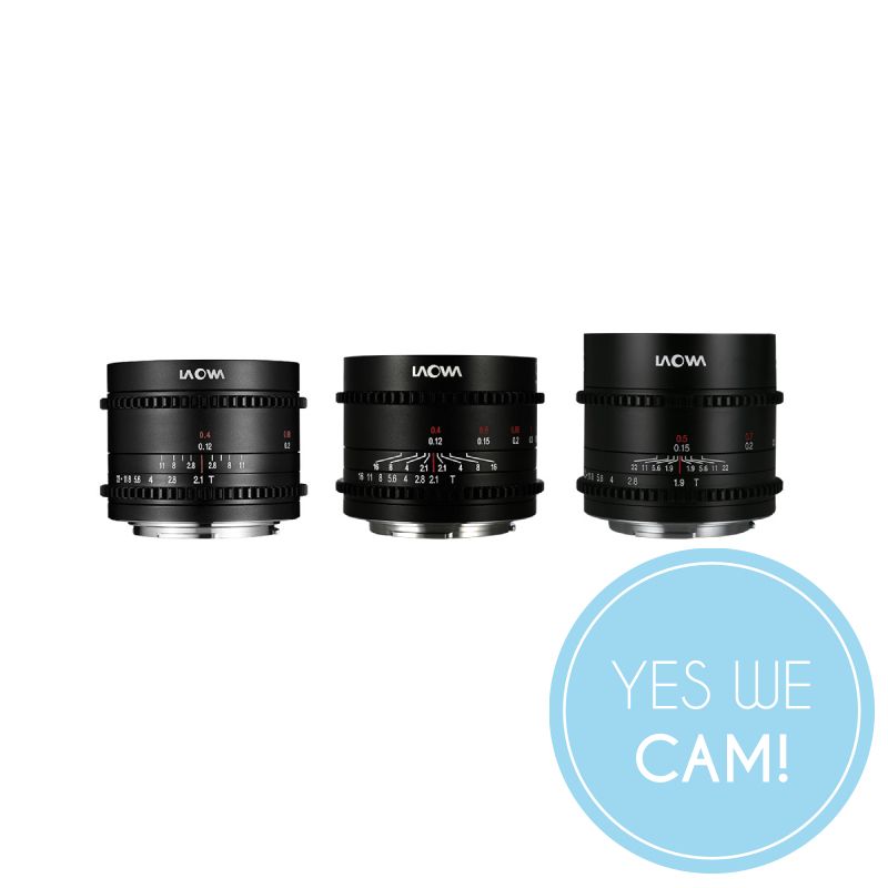 LAOWA Prime Cine Bundle 7,5mm/10mm/17mm für MFT Objektive