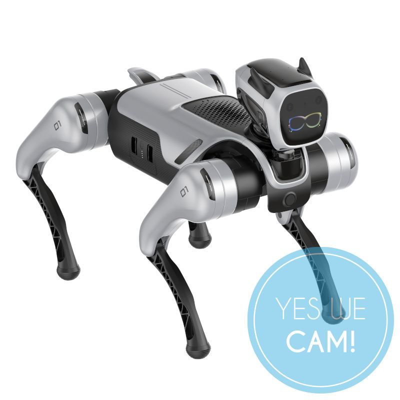  Magicdog EDU Roboterhund mit Frontkamera und LED-Display, Frontansicht