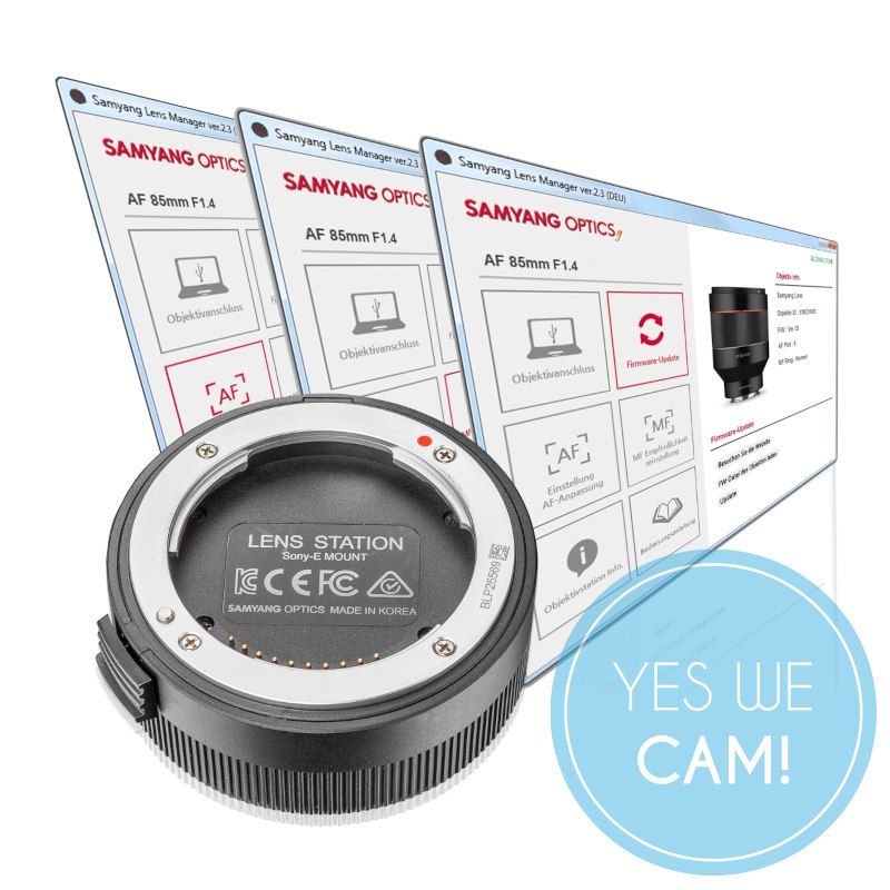 Samyang Lens Station für AF Sony E Objektive Blende