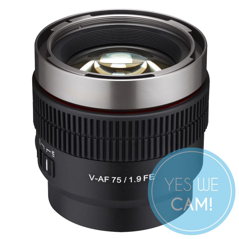 Samyang V-AF 75 mm T1.9 FE für Sony E Objektiv
