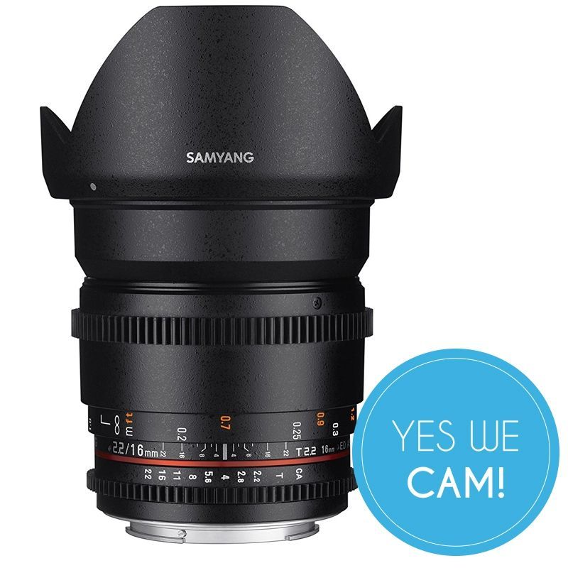 Samyang 16mm T2.2 VDSLR II Objektiv für Canon EF