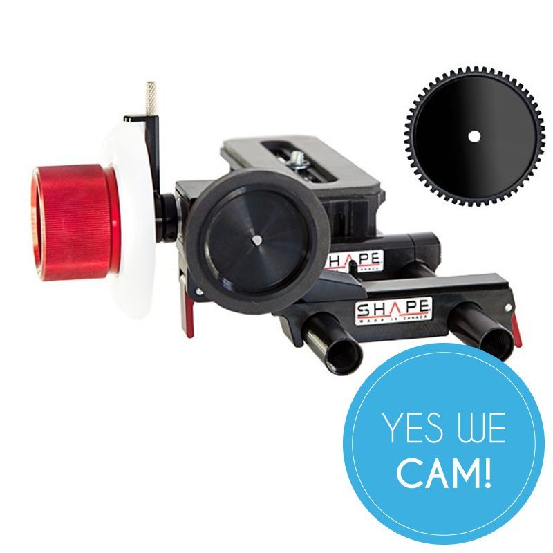 SHAPE Follow Focus Friction & Gear Click + Riser Rail Kit - FFROD2