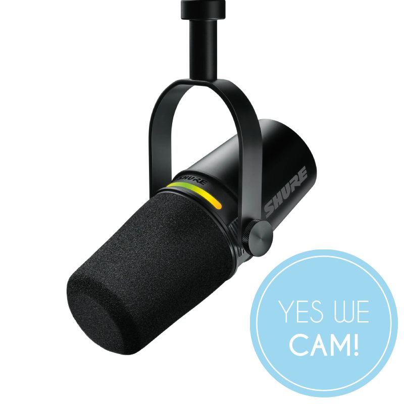 Shure MV7+ Podcast-Mikrofon - Schwarz LED-Touchpanel