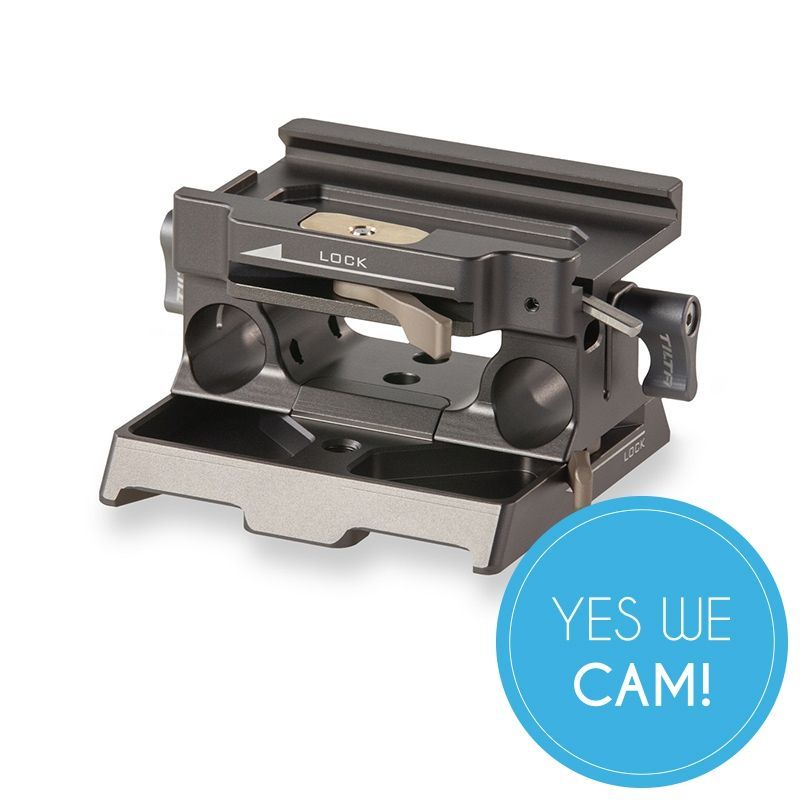Tilta 15mm LWS Baseplate for BMPCC4K / 6K (Tilta Gray) Rodsystem